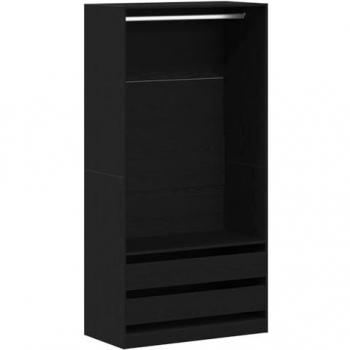 Durable Engineered Wood Closet – Black Oak, 100 cm L × 50 cm W × 200 cm H