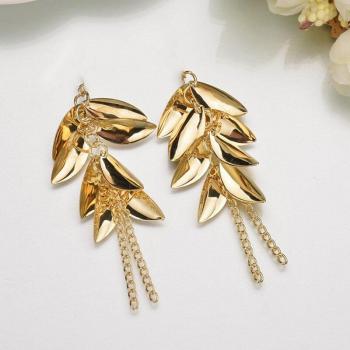 Alloy Leaves and Trumpet Charms