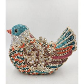 Women’s Colorful Diamond Wedding Clutch