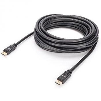 Digitus DisplayPort Cavo Spina DisplayPort, Spina DisplayPort 10.00 m Nero