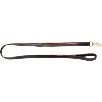 Woofmasta Elegante Croc-Lederleine M/L braun