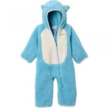 Baby Boy Columbia Fox Sherpa Hooded Bunting – Light Blue (18‑24 Months)