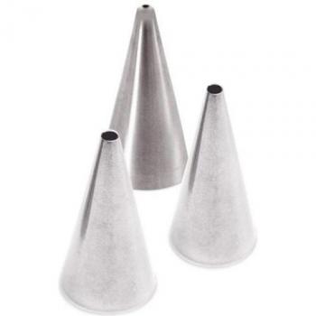 Kit decorazione glassa SCRAPCOOKING – 3 ugelli in acciaio inox