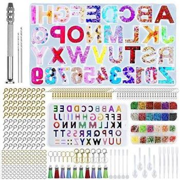 Daohexi 318‑Part Alphabet/Number Resin Crafting Kit