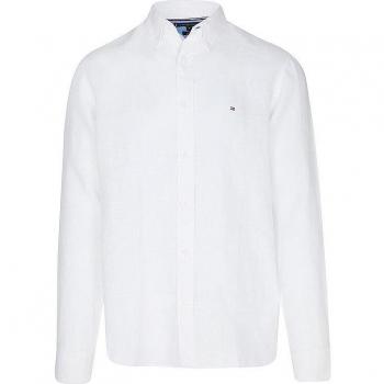 Camicia Tommy Hilfiger Regular Fit Lino S Colore Optic White