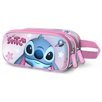 Roze 3D Pennezak Lilo en Stitch – Dubbelzijdig – Kids – Kunststof