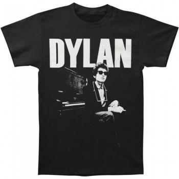 T‑shirt Unisex Bob Dylan Piano Nera