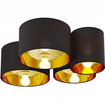 Dimmable Laurenz Ceiling Fixture in Black and Gold