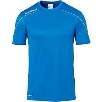 Uhlsport Stream 22 T-shirt de Football, Bleu/Jaune, S