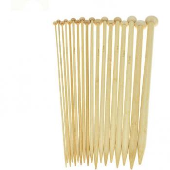 Set de 36 Puntos de Bambú 25/35 cm – Herramienta de Gancho
