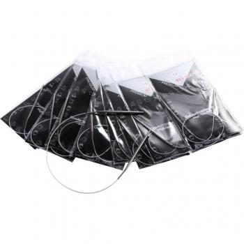 Agujas de tejer de acero inoxidable 11 piezas 43cm