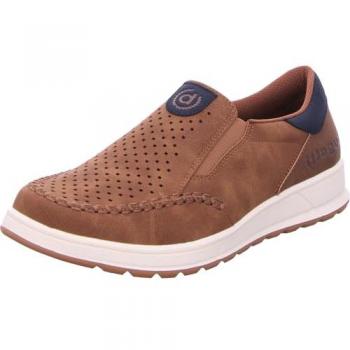 Moccasini Bugatti “Artic” Slip-On in Navy e Marrone