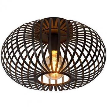 Lucide Manuela Cage Ceiling Light, Ø 40 cm, Black