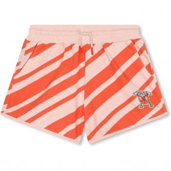 Tee Shirt Kids Kenzo Fille 10A Short Rouge en Coton