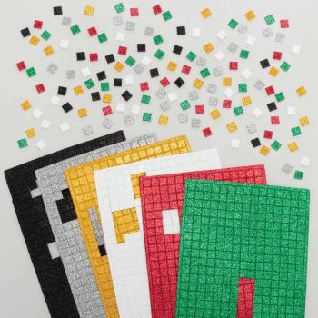 Christmas Glitter Foam Mosaic Stickers (Pack of 1950)