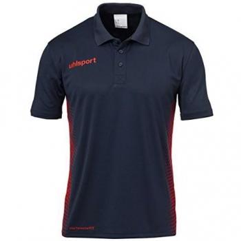 Uhlsport Erwachsene Score Polo Shirt T, Marine/Fluo rot, M