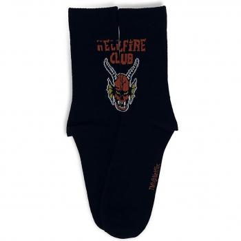 Stranger Things Socken mit Hellfire Club Logo T40/46