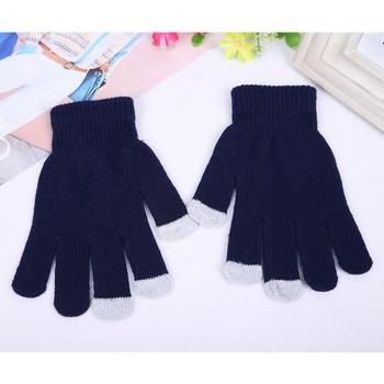 Vollfingerige Wärmeisolierende Handschuhe, Touchscreen-fähig, Schneeflockendesign von Rimiut