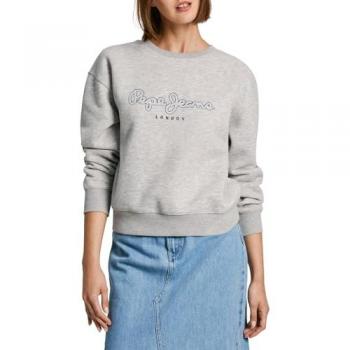 Pepe Jeans para mujer. PL581460 Sudadera Frida gris (S), Casual, Algodón, Sostenible