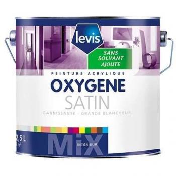 OXYGENE SATIN BLANC 5L – Peinture Murale Aqueuse, Sans Solvant Ajouté – Levis