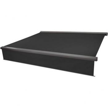 Elektrische Markise H124 – 4,5 × 3 m, Anthrazit‑Polyester, ausfahrbar
