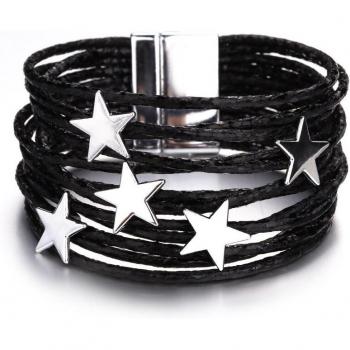 Femme Multilayer Bohemian Leather Bracelet