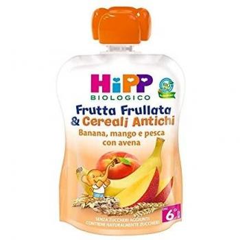 Hipp frutta frullata e cereali antichi banana mango pesca avena 90 g