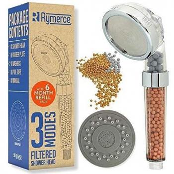 Ionic Handheld Shower head Replacement 3Modes 3Way Function 6 Month Refill