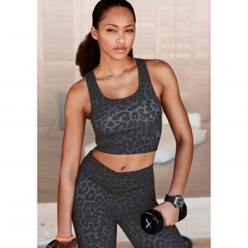 Top de Ejercicio LASCANA ACTIVE Azul/Negro/Blanco