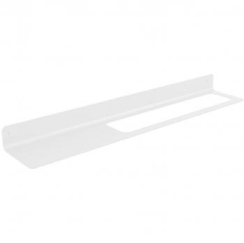 Porta asciugamani Saeta con mensola, bianco, 63,4 cm, foro DX
