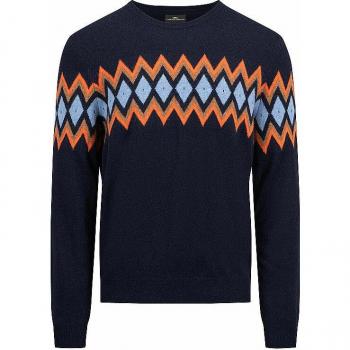 Fynch Hatton Herren Strickpullover Rundhals dunkelblau Größe XXL