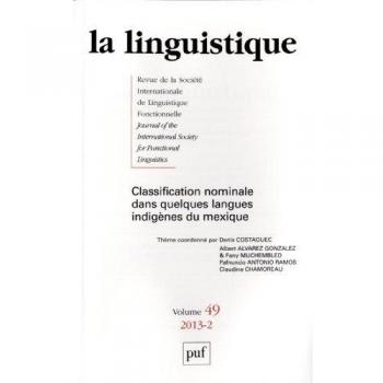 Linguistique 2013, vol. 49 (2)