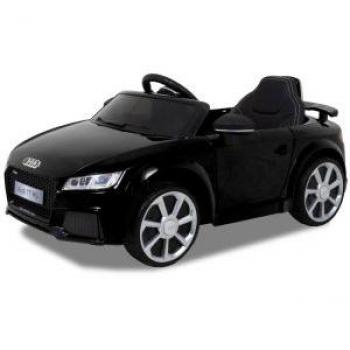 Audi TT RS Voiture électrique enfant, 12V, Noir, télécommande, lumières LED, démarrage doux