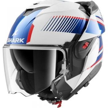 Casque Shark OXO Sikter XL – Blanc, Rouge, Bleu