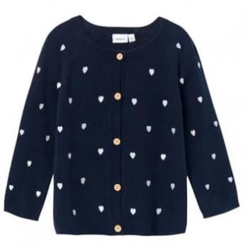 Name It Strickpullover Herzen blau 110