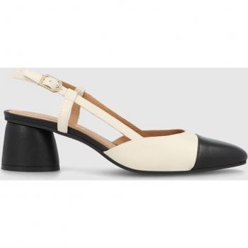 Sandália Lodi Feminina Tacon 4cm Casual Beige