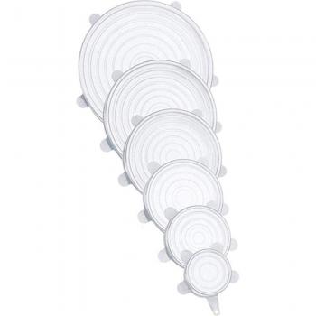 VersiCover Silikon‑Deckel Set (6 Stück) – Frischhalte‑Schützer für Schüsseln und Gefäße