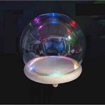 Cúpula de nieve con luz para cumpleaños