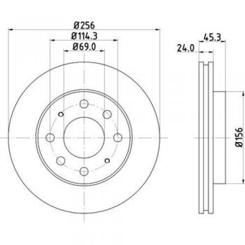 HELLA 8DD 355 107-321 Bremsbelag