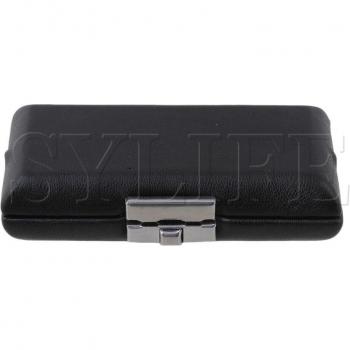 Black Leather Oboe Reed Case for 3 Reeds