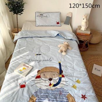 Single Thin Cartoon Bed Cover for Children