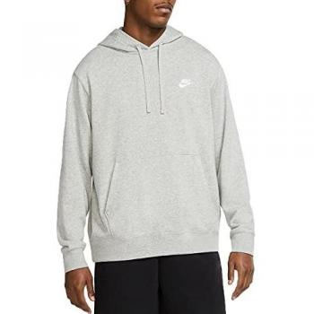 Nike Uomo Club Hoodie M – White/Grigio Mix