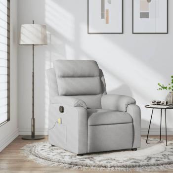Silla de masaje reclinable en gris claro de Día y Noche