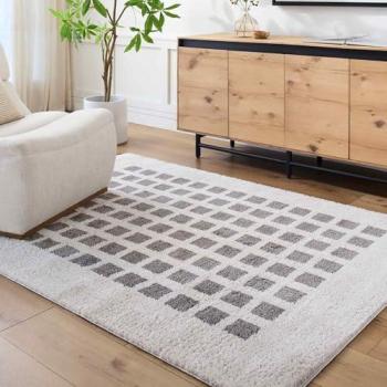 Livabliss BreezeGrass Plush Rug – 160×215 cm, Black