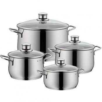 WMF Topf-Set Diadem Plus 4-teilig aus Edelstahl