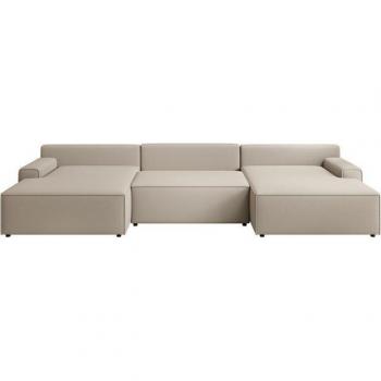 „Challenge“ Wohnlandschaft – 333 cm U‑Form, XXL Sofa mit Bettkasten