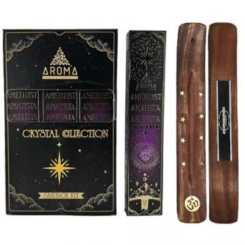 Crystalline Smudge Kit – Incienso Amatista en Miniatura