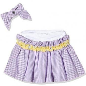 Falda Vichy con Lazo BRUMS, Bebé-Niñas 0-24, Púrpura