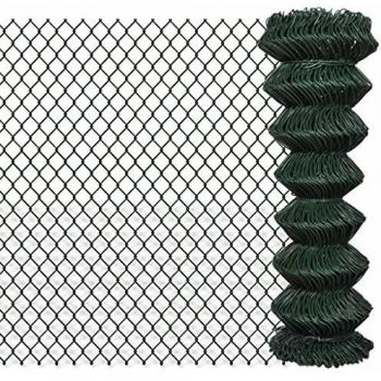 Valla Malla Acero 1,25x15 m Verde