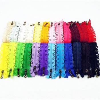Kit de costura 40 cm, 16 pulgadas, #3 con cremalleras de encaje y extractor, 100 unidades